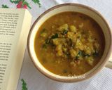 A picture of step 9 of Moong Dal with lauki.