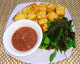 Hình bước làm 3 của món Đậu hũ chiên giòn chấm mắm tôm