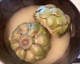 A picture of step 3 of California Farm Artichoke in Lemon Water.