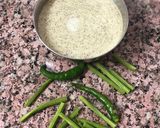 A picture of step 1 of Bhappa Paneer.