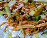A picture of step 9 of Arabic shwarma my version.