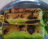 Foto langkah ke 10 dari resep *Nasi bakar tumis ikan asin*.