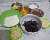 Foto langkah ke 1 dari resep Brownies Panggang Sekat Keju Almond uk 20x20 🍫fudgy dan shiny crust.