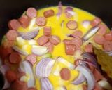 A picture of step 3 of Sausage rice.
