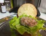 Hình bước làm 1 của món Hamburger sáng