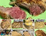 Rack of lamb with red wine sauce, garlic mashed potatoes, Brussels sprouts and carrots recipe step 1 photo