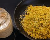 Foto del paso 4 de la receta: Cuscús Vegetal de Brócoli y Zanahoria con Huevo Mollet, Emulsión de Yogur y Compota de Cerezas