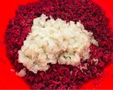 Foto del paso 4 de la receta: Budín de arroz rojo y queso