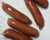 A picture of step 1 of Smokies for breakfast.