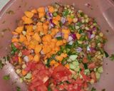 A picture of step 1 of Githeri Salad.