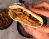 A picture of step 6 of Chicken Gyros in Pita Bread.