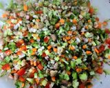 A picture of step 2 of Chilled Boiled Peanuts Vegetables Salad.