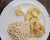 รูปขั้นตอนการทำที่ 1 ของ บะหมี่ผัด,ไข่เจียว,ข้าวโพดอ่อนคีโต