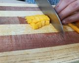 A picture of step 6 of Mango and Chickpeas Salsa puffs.