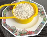 A picture of step 1 of Methi Coconut Laddu.