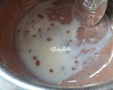 A picture of step 4 of Dark Chocolate Slice Cake.