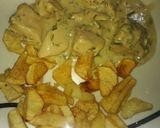 Foto del paso 6 de la receta: Pechugas al verdeo con fritas