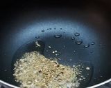 A picture of step 1 of Cheesy masala pav toasty Open pav sandwich.