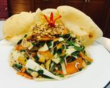 Hình bước làm 12 của món Gỏi củ hũ dừa và đậu hũ. Hiếm ai hay đây là món ăn thực dưỡng