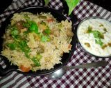 वेज पुलाव(veg pulao recipe in hindi) रेसिपी चरण 4 फोटो