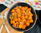 A picture of step 7 of Paneer Manchurian.