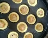 A picture of step 4 of Curd appe with curd chutney.