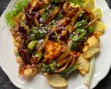 Gambar langkah 3 resipi Sayur goreng pedas.
