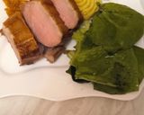 Pas rețetă Piept de rata cu sos de portocale și cartofi Duchesse și mix de salata verde 12 fotografie