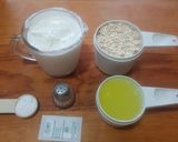 Foto del paso 1 de la receta: Hot cakes de avena, yogurt y claras