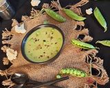 A picture of step 5 of Creamy Matar cauliflower soup.