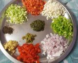 A picture of step 1 of Manchow soup.