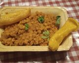 A picture of step 3 of Chana Daal Chaat.
