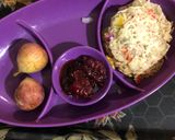 A picture of step 3 of Tiffin recipe challenge.
