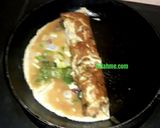 A picture of step 4 of Egg roll Omelette #themechallenge.