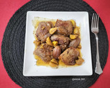 Foto del paso 9 de la receta: Solomillo con chalotas y castañas en salsa de cerveza y miel