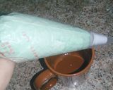 A picture of step 12 of Flag cake without oven.