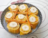 Foto langkah ke 3 dari resep Banana Roll Roti Tawar Pastry.