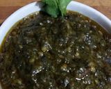 A picture of step 7 of Sarso palak ka saag.