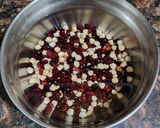 A picture of step 1 of Rajma chickpea curry.