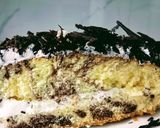 A picture of step 8 of Half and half cake.