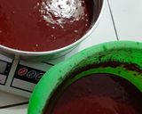 Foto langkah ke 4 dari resep Red Velvet Cheesecake (2 Telur).