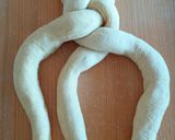 Egyszerű, finom fonott kalács recept fázis 2 fotója