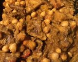 A picture of step 4 of California Farm Goat Confit with Garbanzo Beans.