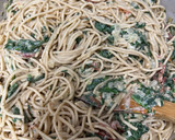 Foto del paso 6 de la receta: 523. Espaguetis con espinacas y piñones (principal pasta)