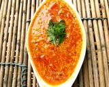 A picture of step 3 of Sev Tamatar.