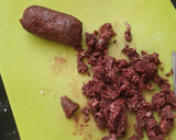 Foto del paso 1 de la receta: Timbal de patata, piquillo, morcilla y manzana gratinado