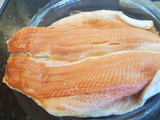 Trucha al horno con arroz graneado