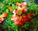 A picture of step 4 of Spinach soup (palak soup).