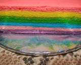 Foto langkah ke 10 dari resep Rainbow cake kukus putih telur.