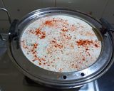 A picture of step 2 of Suji dhokla.